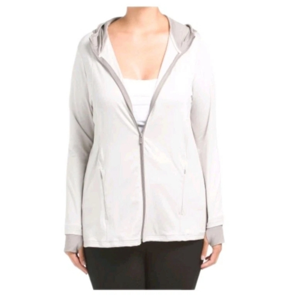 Under Armour Stretch Performance Meridian Gray Active Jacket Plus 1X NWT $90